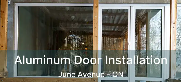 Aluminum Door Installation June Avenue - ON