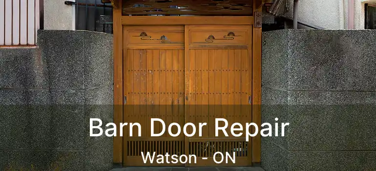 Barn Door Repair Watson - ON