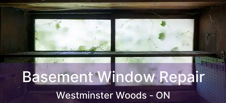 Basement Window Repair Westminster Woods - ON