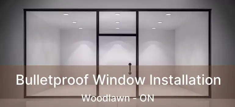 Bulletproof Window Installation Woodlawn - ON