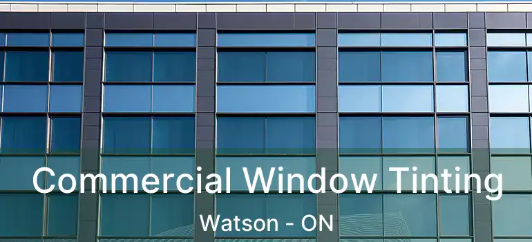  Commercial Window Tinting Watson - ON