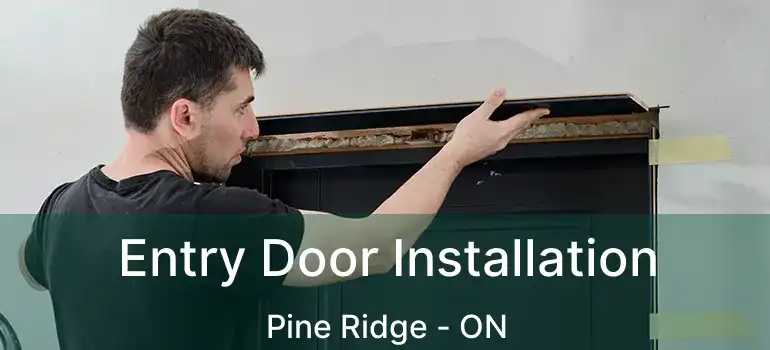  Entry Door Installation Pine Ridge - ON