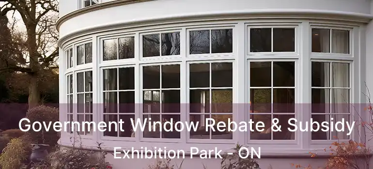 Government Window Rebate & Subsidy Exhibition Park - ON