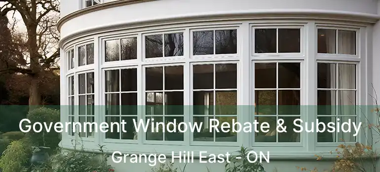 Government Window Rebate & Subsidy Grange Hill East - ON