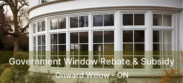 Government Window Rebate & Subsidy Onward Willow - ON