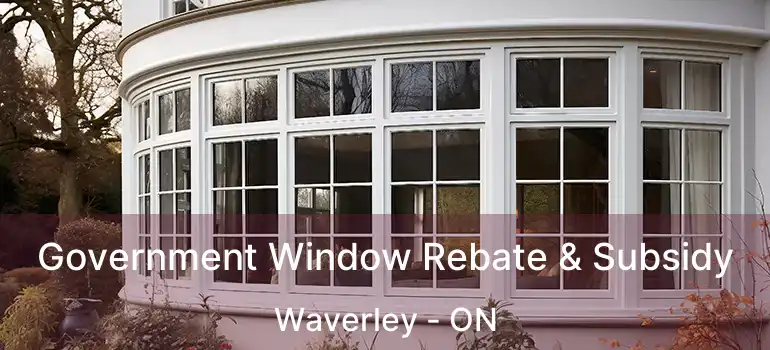 Government Window Rebate & Subsidy Waverley - ON