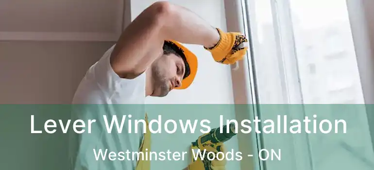 Lever Windows Installation Westminster Woods - ON