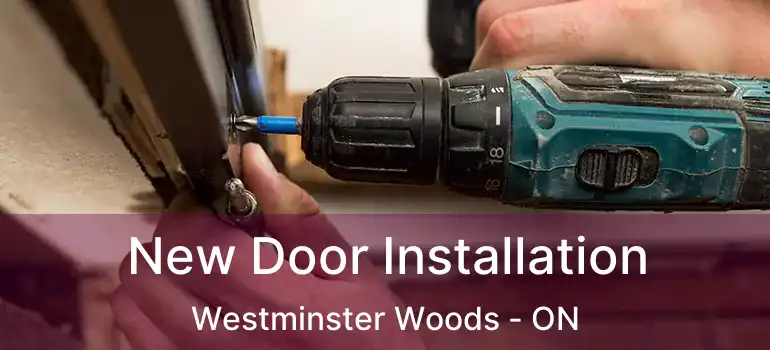 New Door Installation Westminster Woods - ON