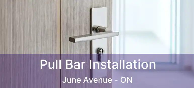 Pull Bar Installation June Avenue - ON
