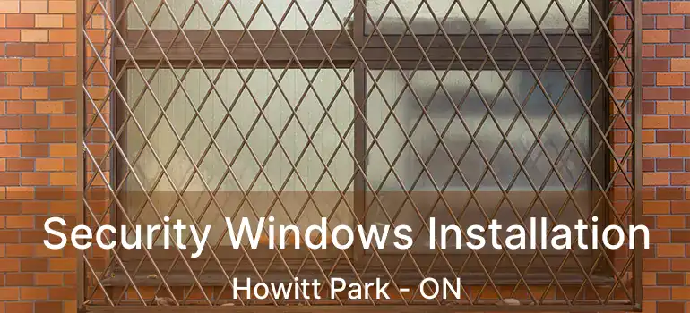 Security Windows Installation Howitt Park - ON