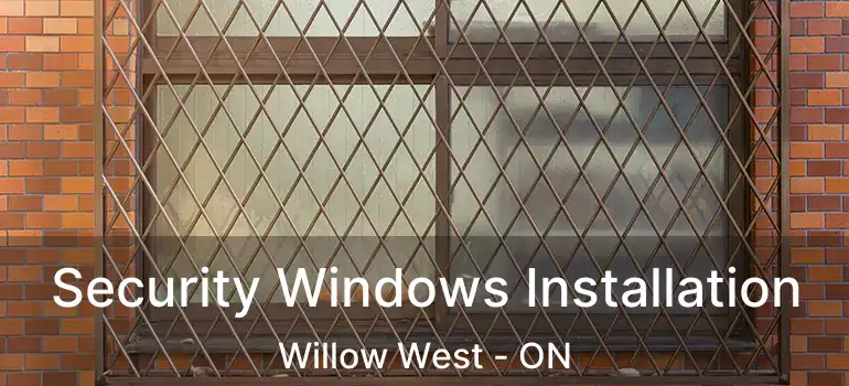 Security Windows Installation Willow West - ON