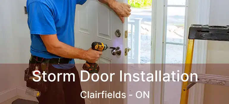 Storm Door Installation Clairfields - ON