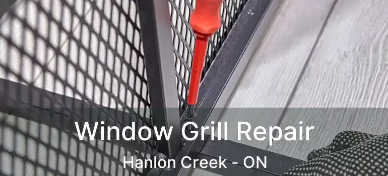 Window Grill Repair Hanlon Creek - ON