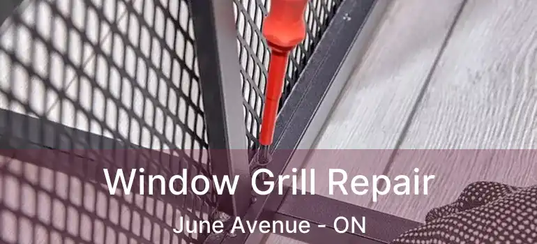 Window Grill Repair June Avenue - ON