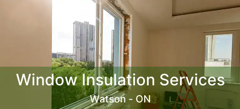 Window Insulation Services Watson - ON