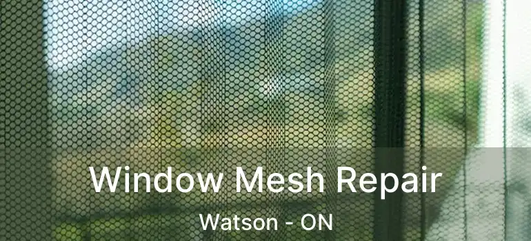 Window Mesh Repair Watson - ON