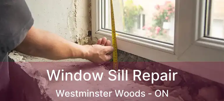  Window Sill Repair Westminster Woods - ON